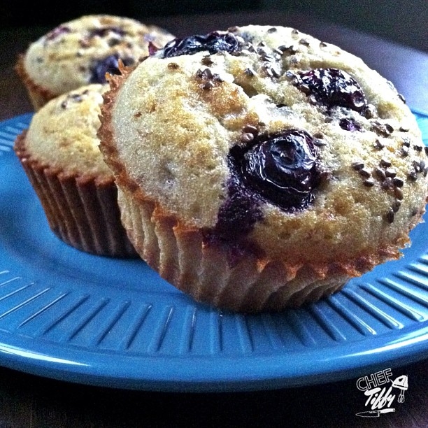 Ripped Recipes - Blueberry Egg White Muffins
