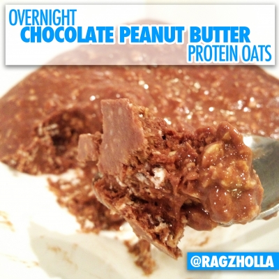 Overnight Chocolate Peanut Butter Protein Oats