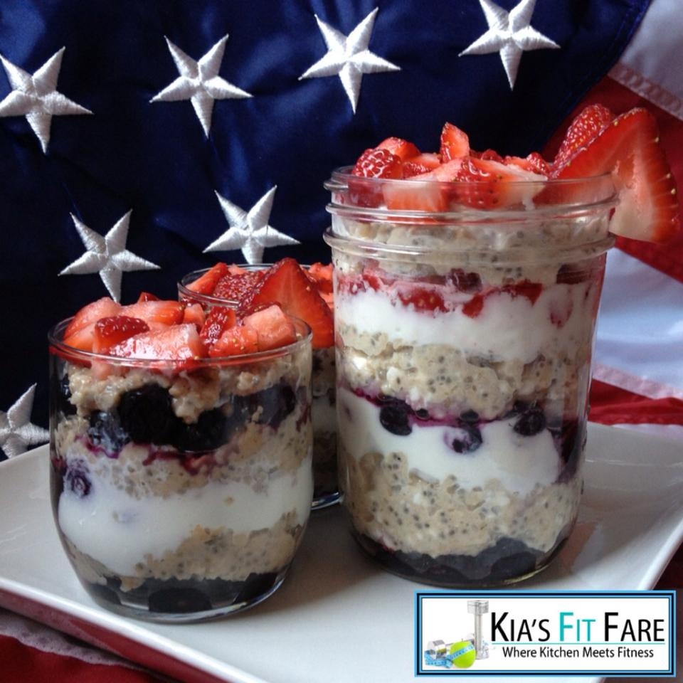 Ripped Recipes Firecracker Strawberry Blueberry Cottage Cheese