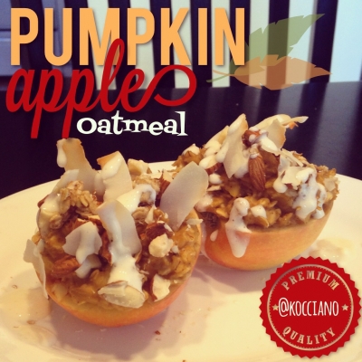 Baked Pumpkin Apple Oatmeal