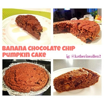 Banana Chocolate Chip Pumpkin Cake