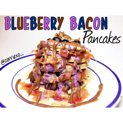 Blueberry Bacon Pancakes