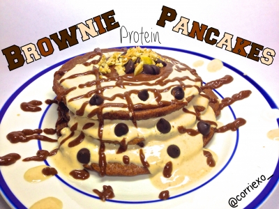 Brownie Protein Pancakes