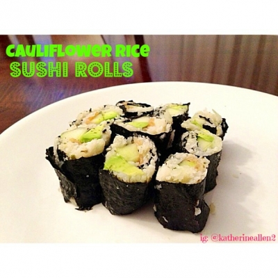Cauliflower Rice Sushi Rolls 