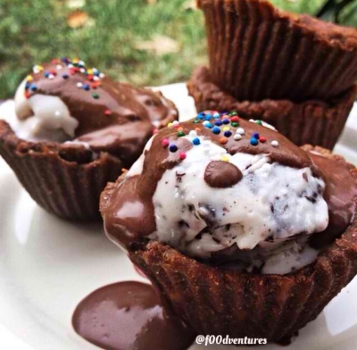 Chocolate Brownie (Nana)Ice Cream Bowls