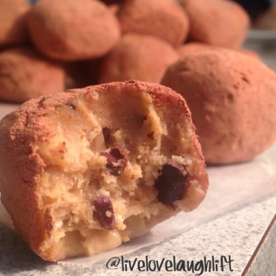 Chocolate Chip Cookie Dough Protein Truffles