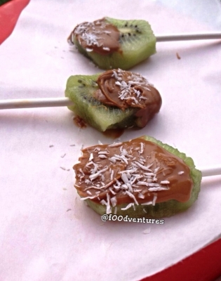 Chocolate Covered Frozen Kiwi Pops