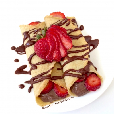 Chocolate Covered Strawberry Crepes