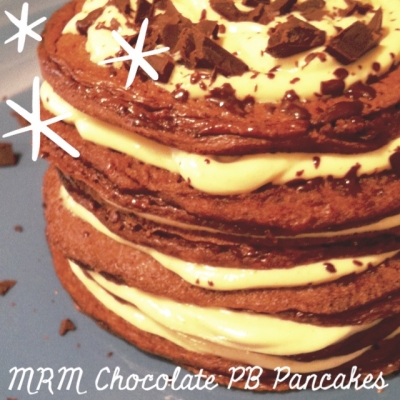 Chocolate Pb Pancakes
