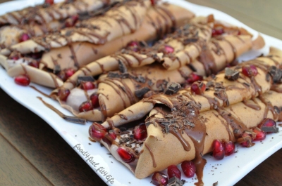 Chocolate Protein Crepes