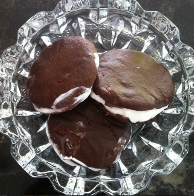 Chocolate Protein Whoopie Pies