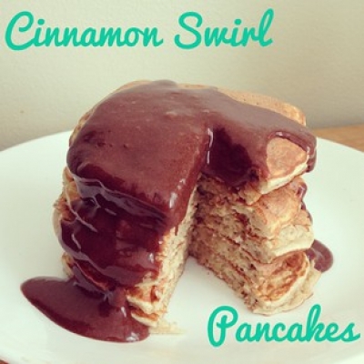 Cinnamon Swirl Protein Pancakes