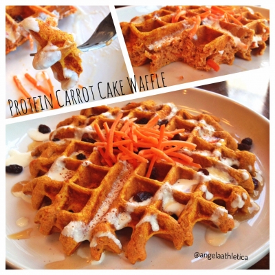 Clean Carrot Cake Waffle