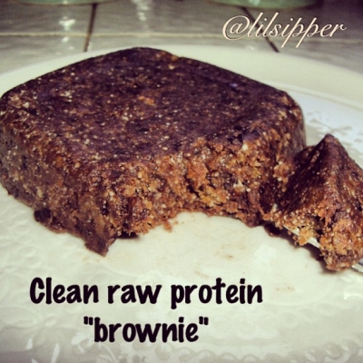 Clean Raw Protein Brownie