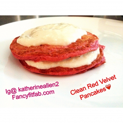Clean Red Velvet Pancakes