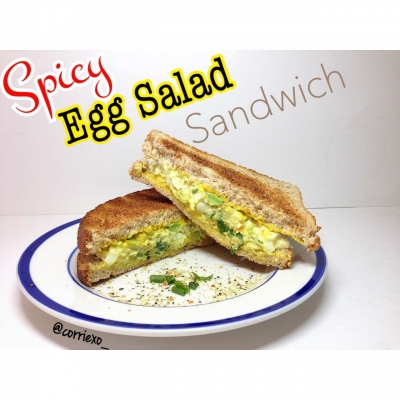 Clean Spicy Egg Salad Sandwich 