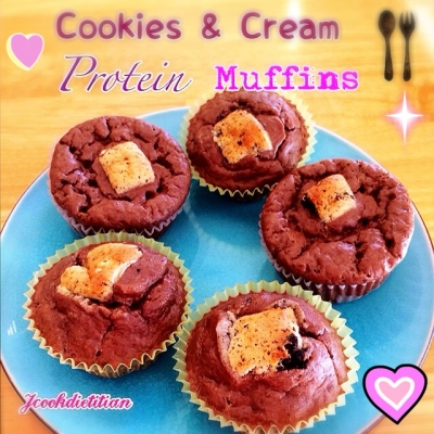 Cookies & Cream Protein Muffins
