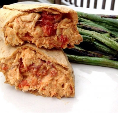 Creamy Roasted Red Pepper Wrap