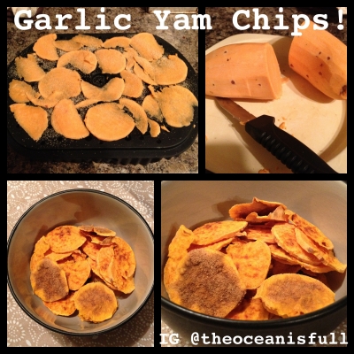 Garlic Yam Chips