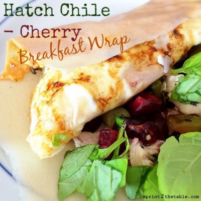 Hatch Chile-Cherry Breakfast Wrap