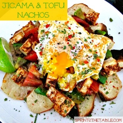 Jicama & Tofu Nachos