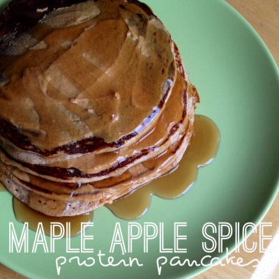 Maple Apple Spice Protein Pancakes