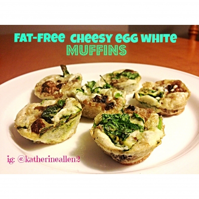 Mini Cheesy Egg White Muffins