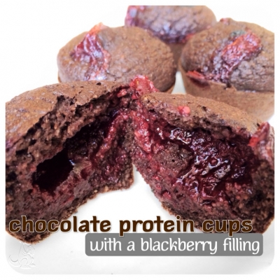 Mini Protein Chocolate With Blackberry Filling