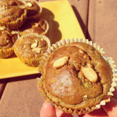 Nuts for Springtime Protein Muffins