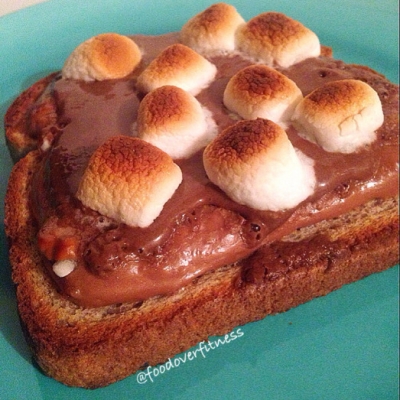 Open-Faced S'Mores Sandwich