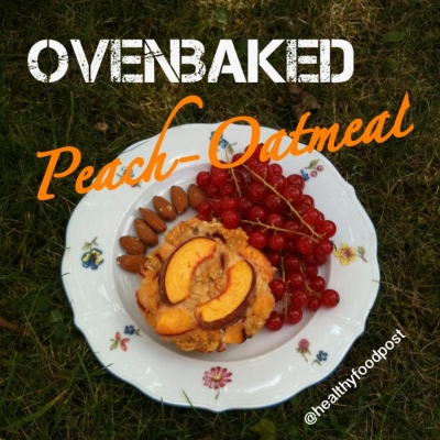 Ovenbaked Peach-Oatmeal