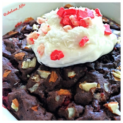Peppermint Bark Protein Baked-Oats