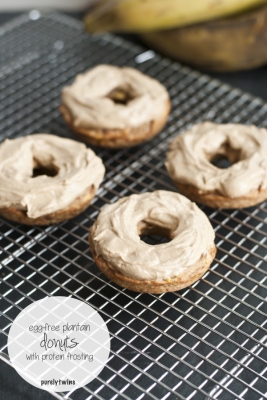 Plantain Donut With Protein Frosting