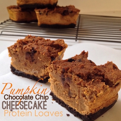 Pumpkin Chocolate Chip Cheesecake Protein Loaves