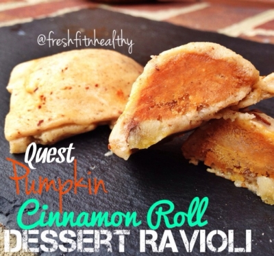 Pumpkin Cinnamon Roll Dessert Ravioli