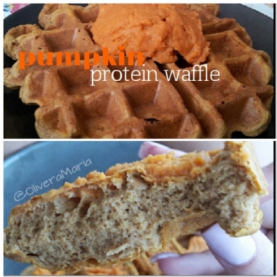 Pumpkin Protein Waffles