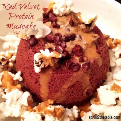 Red Velvet Protein Mugcake