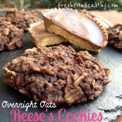 Reeses Overnight Oats Cookies