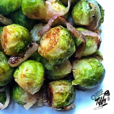 Sauteed Brussel Sprouts & Shallots