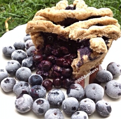 Single Serve Blueberry Pie Mugcake 