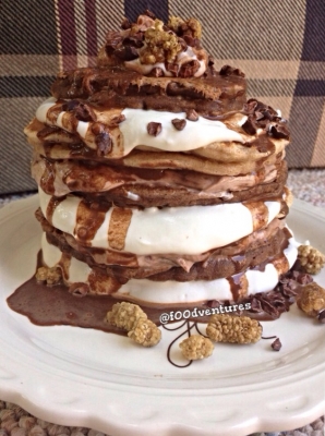 S'Mores Inspired Pancakes 