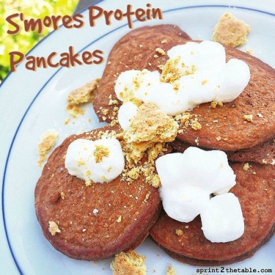 S'Mores Protein Pancakes