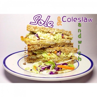 Sole & Coleslaw Sandwich