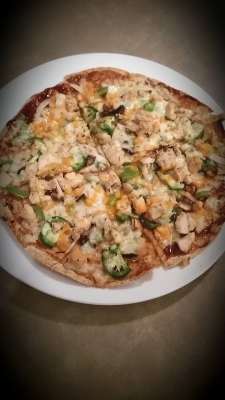 Spicy Bbq Tortilla Pizza