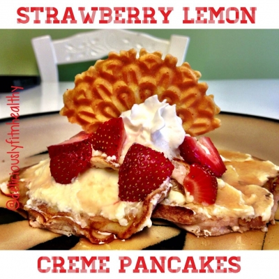 Strawberry Lemon Creme Pancakes