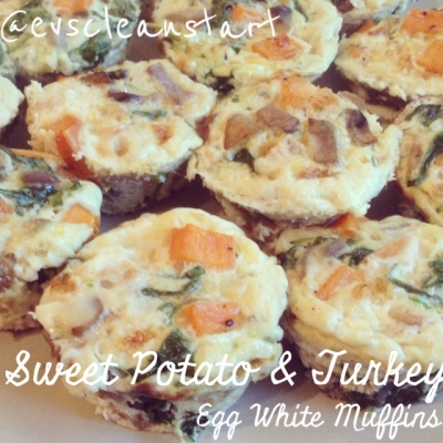 Sweet Potato and Turkey Egg White Muffins