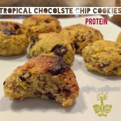 Tropical Protein Chocolate Chip Cookies