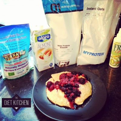 Vanilla and Coconut Protein Pancakes