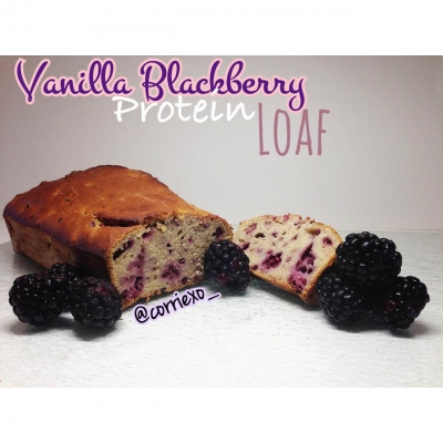 Vanilla Blackberry Protein Loaf 