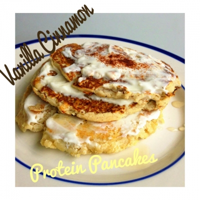 Vanilla Cinnamon Protein Pancakes